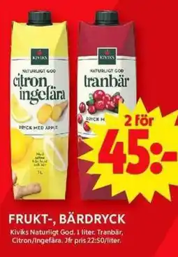 ICA Maxi Frukt-, bärdryck erbjuda