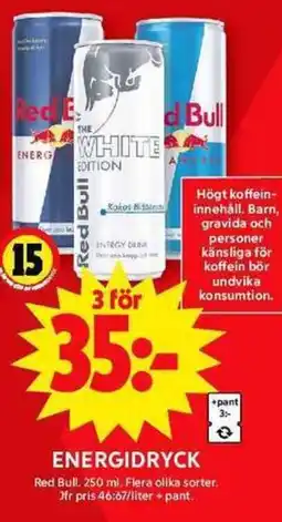 ICA Maxi RED BULL Energidryck erbjuda
