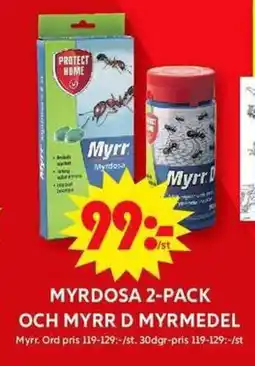 ICA Maxi Myrdosa 2-pack och myrr d myrmedel erbjuda