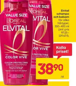 Rusta ELVITAL Shampo och balsam erbjuda