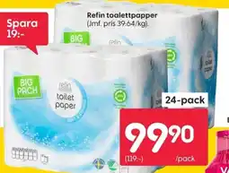 Rusta REFIN Toalettpapper erbjuda