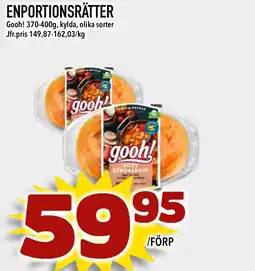 Bonum Matmarknad GOOH! Enportionsrätter erbjuda