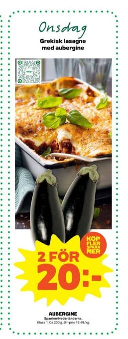 Coop Forum Aubergine erbjuda