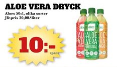 Bonum Matmarknad ALOES Aloe vera dryck erbjuda
