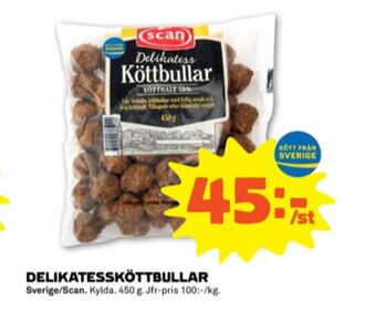 Coop Forum Scan Deli Köttbullar erbjuda