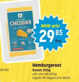 Eurocash GARANT Hamburgerost erbjuda