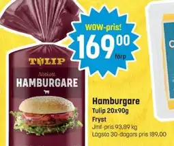 Eurocash TULIP Hamburgare erbjuda