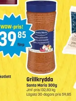 Eurocash SANTA MARIA Grillkrydda erbjuda