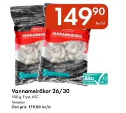 Snabbgross MIRAMAR Vannameiräkor 26/30 erbjuda