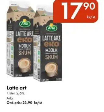 Snabbgross ARLA Latte art erbjuda