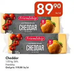 Snabbgross FRIENDSHIP Cheddar erbjuda