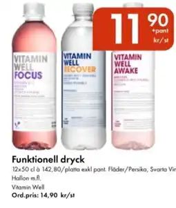 Snabbgross VITAMIN WELL Funktionell dryck erbjuda