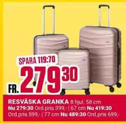 ÖoB RESVÄSKA GRANKA erbjuda
