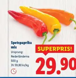 Lidl Spetspaprika mix erbjuda