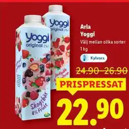 Lidl Arla Yoggi erbjuda