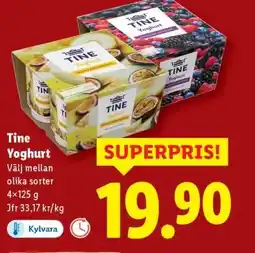 Lidl Tine Yoghurt erbjuda