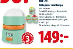 Lidl AURIOL Tidtagarur med lampa erbjuda