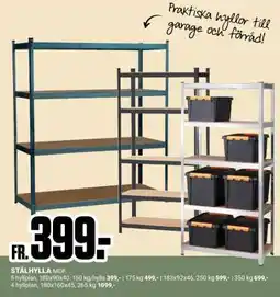 ÖoB STÅLHYLLA MDF erbjuda