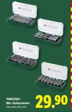 Lidl PARKSIDE Bits-/hylsnyckelset erbjuda