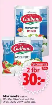ICA Supermarket Mozzarella Galbani erbjuda