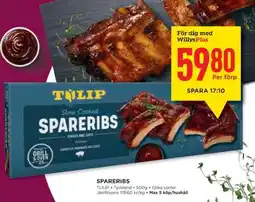 Willys TULIP Spareribs erbjuda