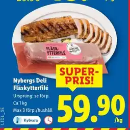 Lidl Nybergs Deli fläskytterfilé erbjuda