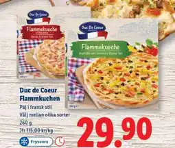 Lidl DUC DE COEUR Flammkuchen erbjuda