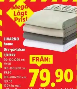Lidl LIVARNO home Dra-på-lakan i jersey erbjuda