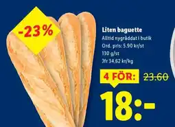 Lidl Liten baguette erbjuda