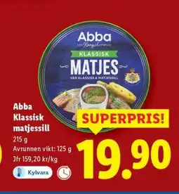 Lidl Abba Klassisk matjessill erbjuda