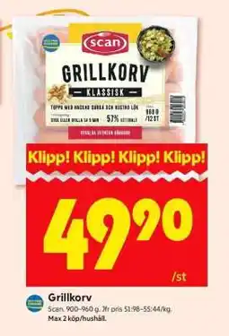 ICA Supermarket Grillkorv erbjuda
