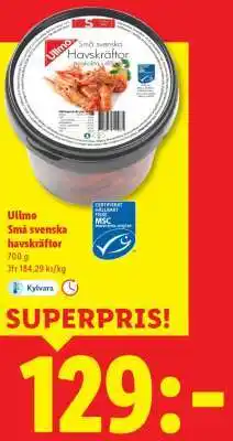 Lidl Ullmo Små svenska havskräftor erbjuda