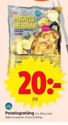 ICA Supermarket POTATISGRATÄNG erbjuda