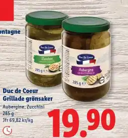Lidl Duc de Coeur Grillade grönsaker erbjuda