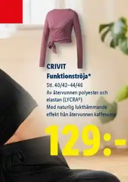 Lidl CRIVIT Funktionströja erbjuda
