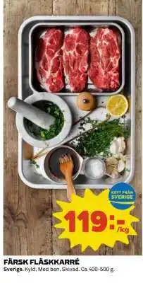 Coop Färsk fläskkarré erbjuda