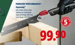 Lidl PARKSIDE PERFORMANCE Japansåg erbjuda