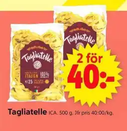 ICA Supermarket Tagliatelle ICA erbjuda