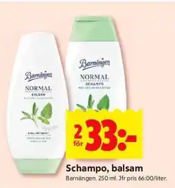 ICA Supermarket SCHAMPO, BALSAM erbjuda