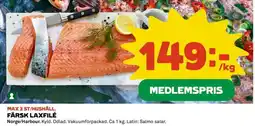 Coop FÄRSK LAXFILÉ erbjuda