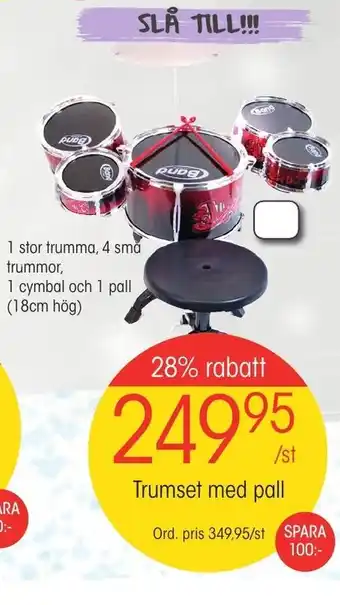 EKO Trumset med pall erbjuda