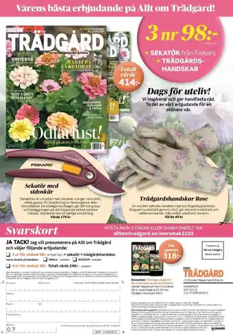 Coop Mersmak Trädgård Tidskrifter erbjuda