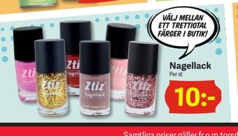 DollarStore ZTIZ Nagellack erbjuda