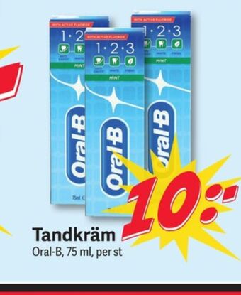 DollarStore Oral-B Tandkräm erbjuda