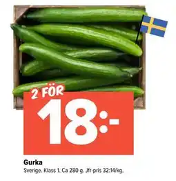 Coop Extra Gurka, SEK 18 erbjuda