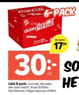 Coop Extra Läsk 6-pack, SEK 30 erbjuda