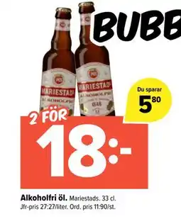 Coop Extra Alkoholfri öl, SEK 18 erbjuda