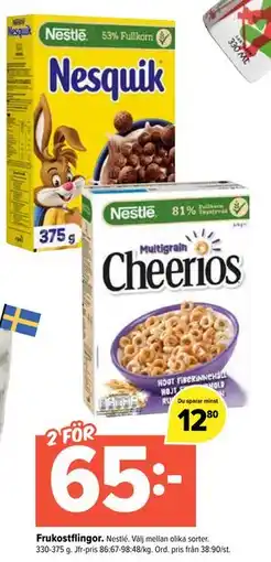Coop Extra Frukostflingor., SEK 65 erbjuda