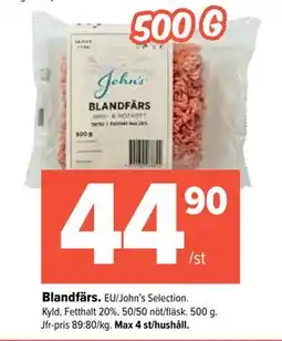 Coop Extra Blandfärs., SEK 44.9 erbjuda