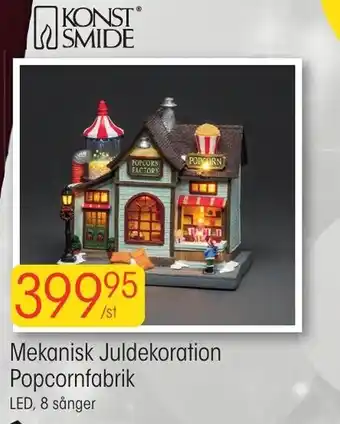 EKO Konstsmide Mekanisk Juldekoration Popcornfabrik erbjuda